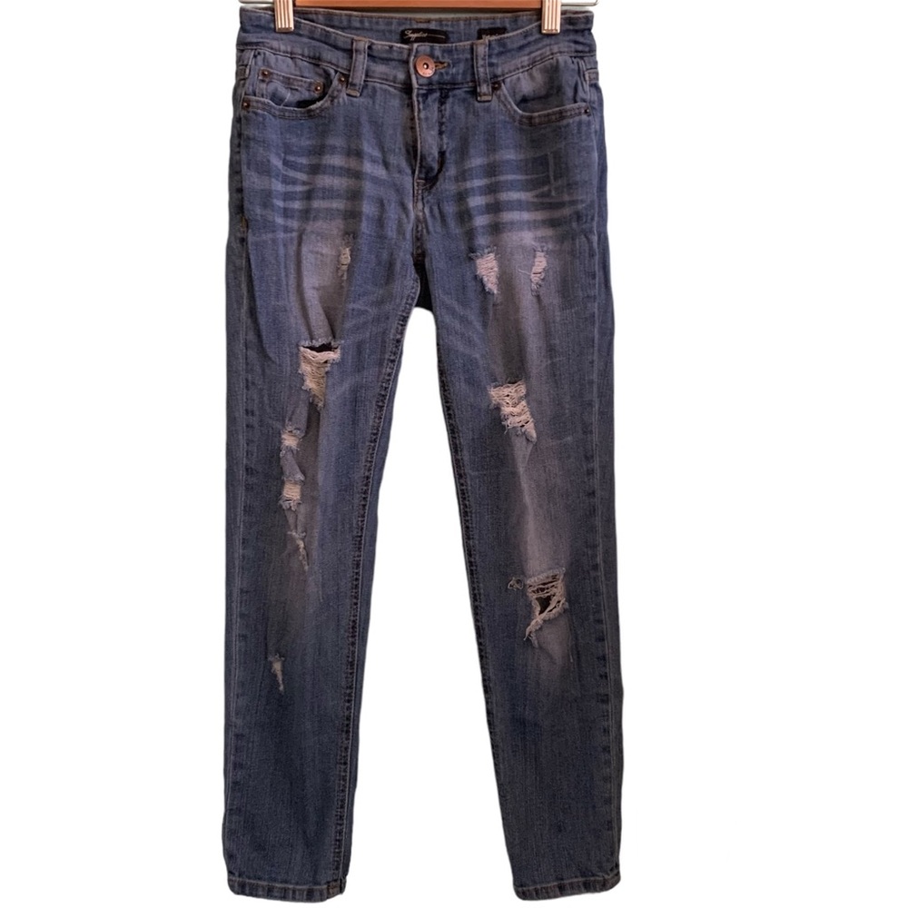 5for20 Supplies distressed vintage Peg straight leg petite jeans
